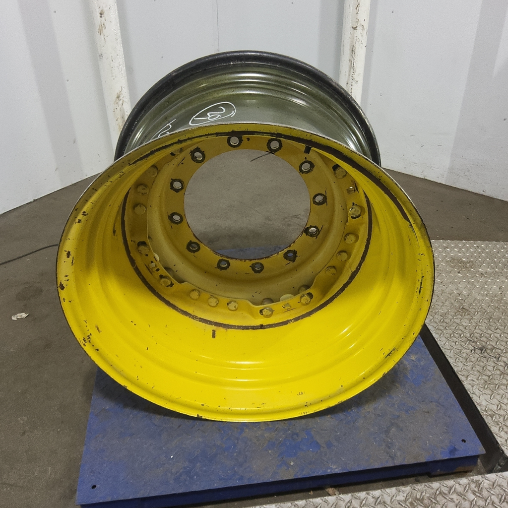 20"W x 30"D, John Deere Yellow 12-Hole Waffle Wheel (Groups of 3 bolts)