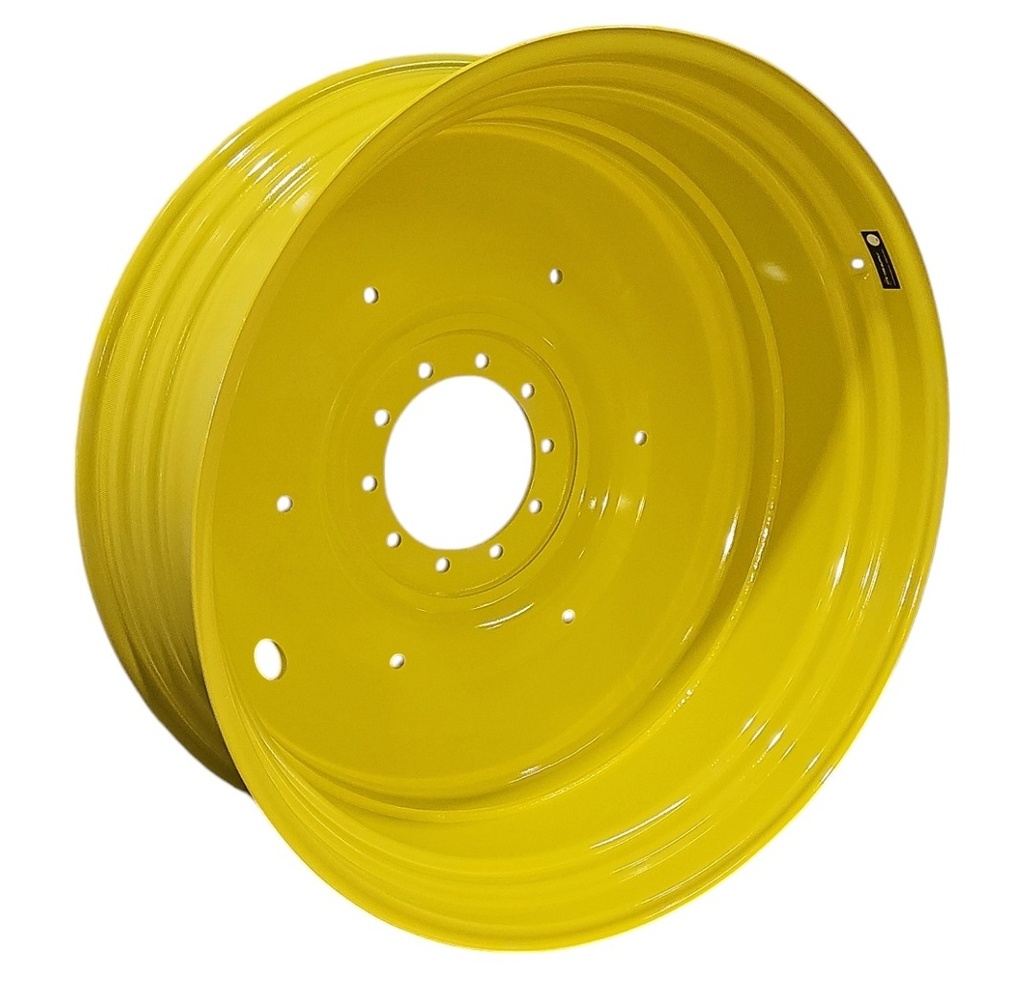 16"W x 46"D, John Deere Yellow 10-Hole Formed Plate