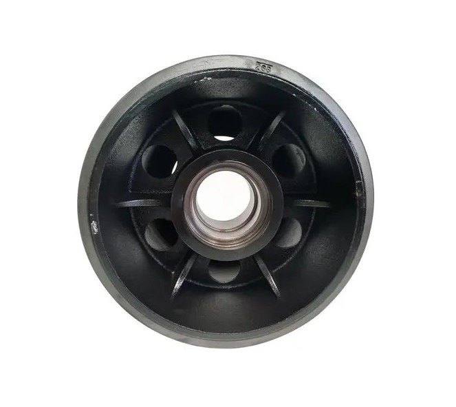 10.5" Wide Mid-Roller Bogie Wheel for Case IH STX Quadtrac Tractors 2 Step w/Snap Ring, O-Ring Lip, Hub/Bearing(Poly)