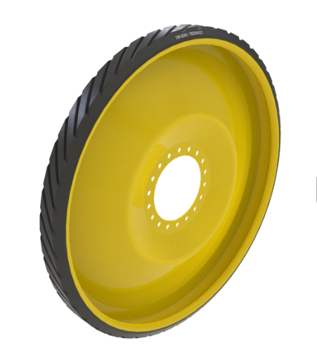 5" Wide Driver Wheel (RH) for John Deere Rowcrop Tractors Series 8RT, Narrow, Bolt-On(Rubber)