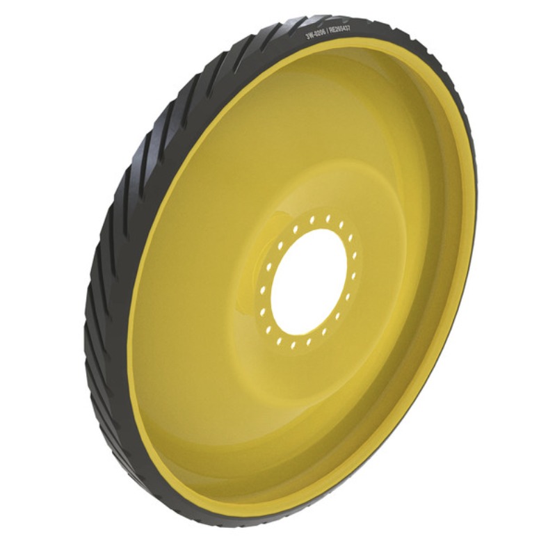 5" Wide Driver Wheel (RH) for John Deere Rowcrop Tractors Series 8RT, Narrow, Bolt-On(Rubber)