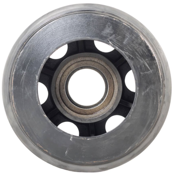 8" Wide Mid-Roller Bogie Wheel for Case IH Row Track Tractors Wide, Hub/Bearing(Poly)