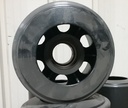 10.5" Wide Mid-Roller Bogie Wheel for Case IH STX Quadtrac Tractors 2 Step w/Snap Ring, Hub/Bearing(Poly)