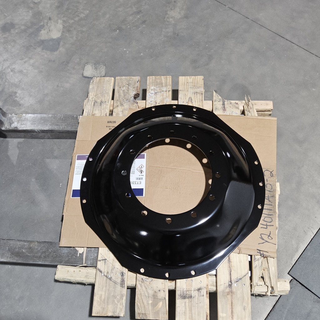 12-Hole Waffle Wheel (Groups of 3 bolts) Center for 38"-54" Rim, Black