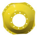10-Hole Waffle Wheel (Groups of 3 bolts) Center for 34" Rim, John Deere Yellow