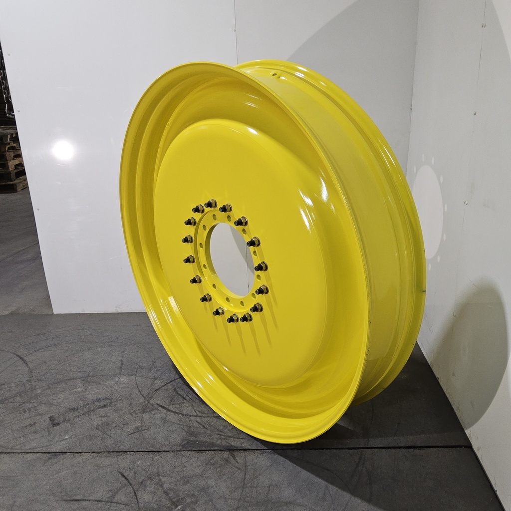 10"W x 54"D, John Deere Yellow 12-Hole Spun Disc Sprayer (2 Piece Style)