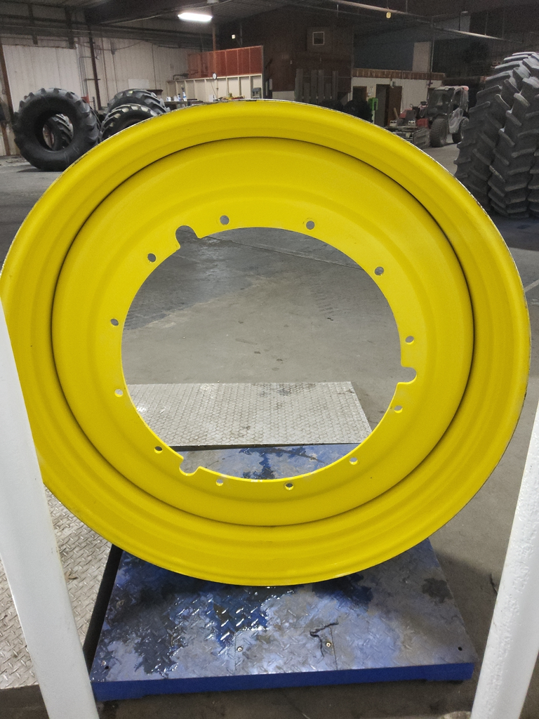 15"W x 50"D, John Deere Yellow 12-Hole Stub Disc