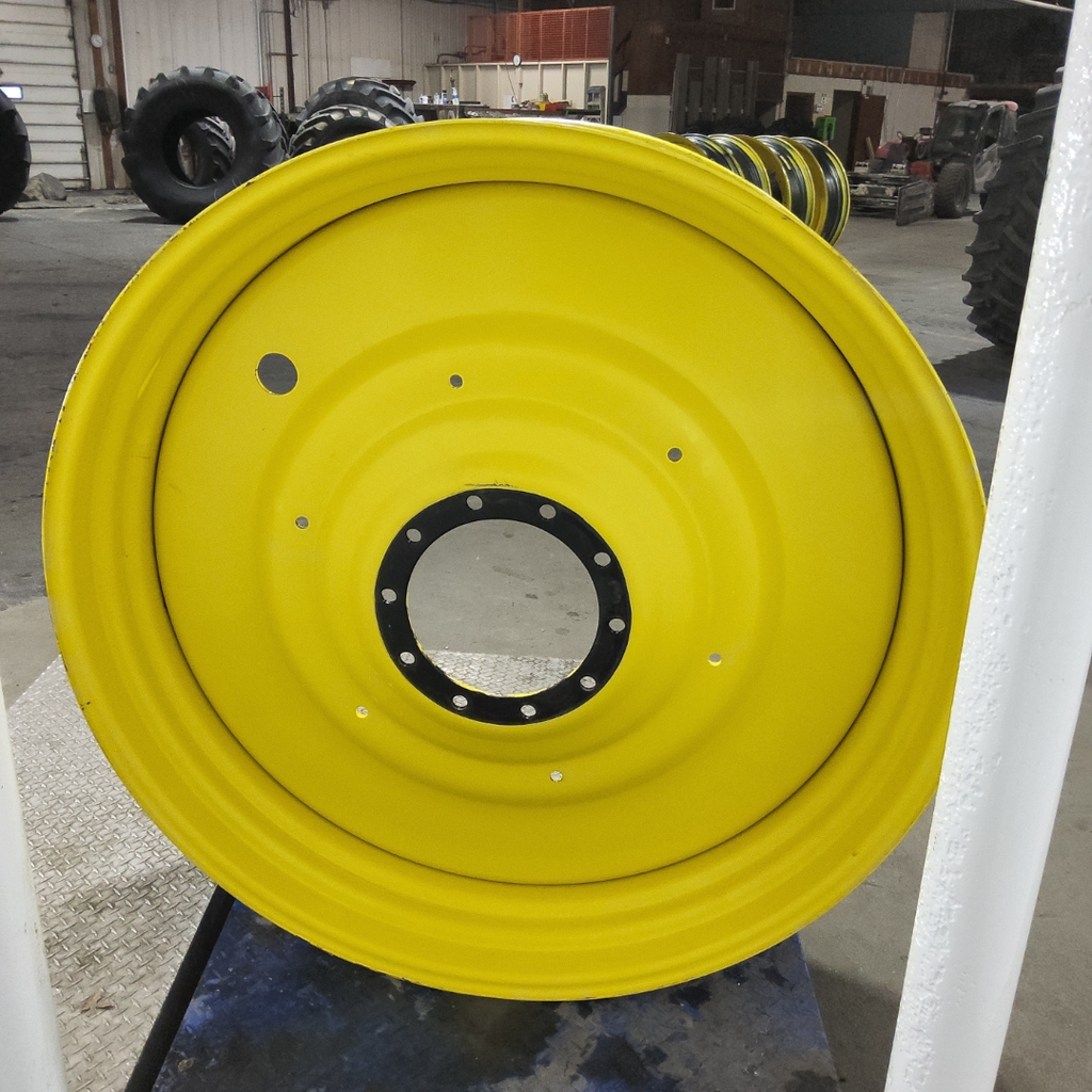 15"W x 50"D, John Deere Yellow 10-Hole Formed Plate