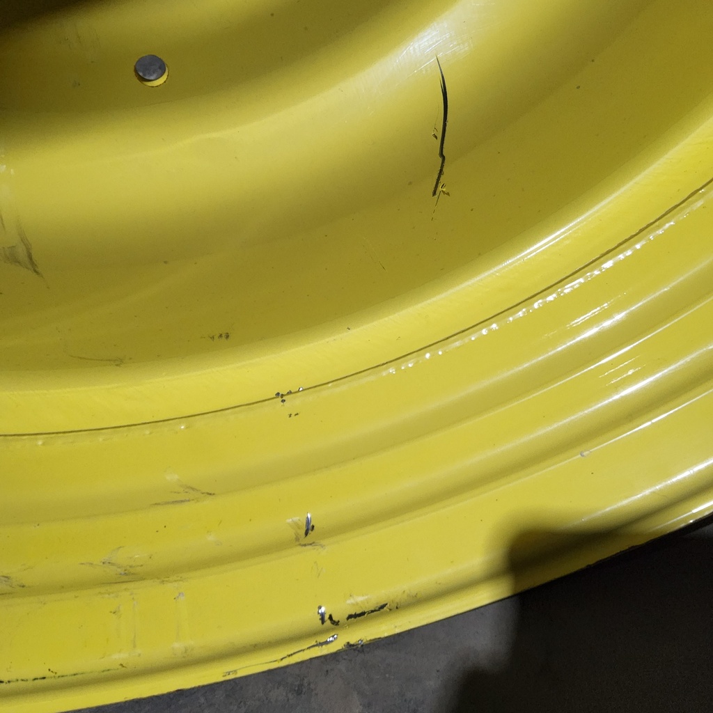 15"W x 50"D, John Deere Yellow 10-Hole Formed Plate