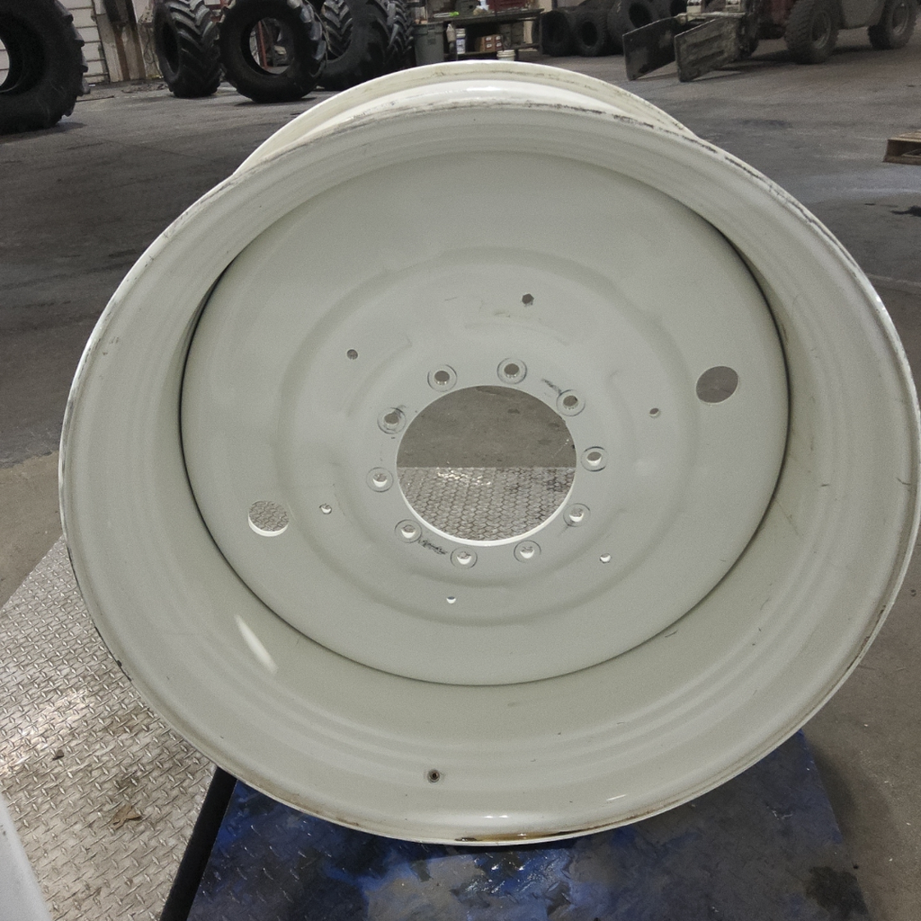 18"W x 42"D, New Holland White 10-Hole Formed Plate