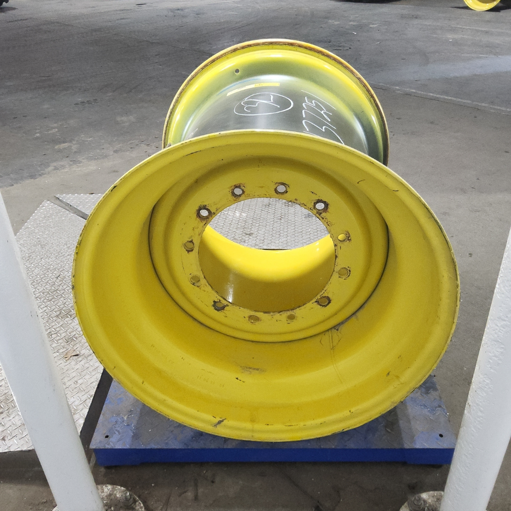 36"W x 32"D, John Deere Yellow 12-Hole Formed Plate