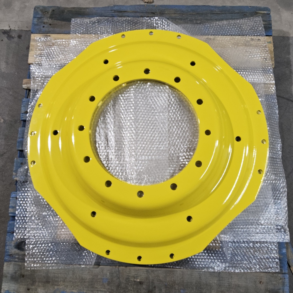 12-Hole Waffle Wheel (Groups of 3 bolts) Center for 38"-54" Rim, John Deere Yellow