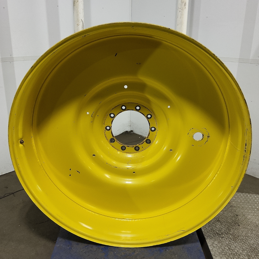 12"W x 54"D, John Deere Yellow 10-Hole Formed Plate