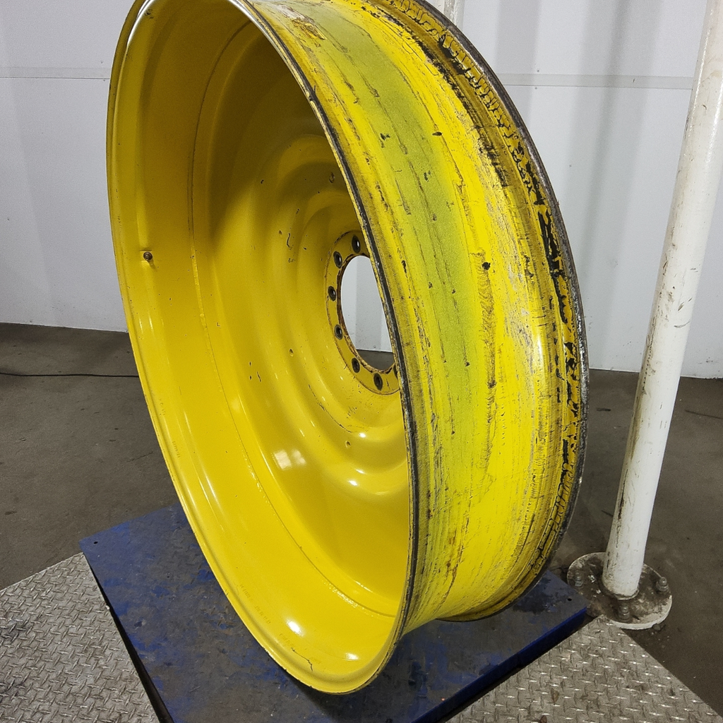 12"W x 54"D, John Deere Yellow 10-Hole Formed Plate