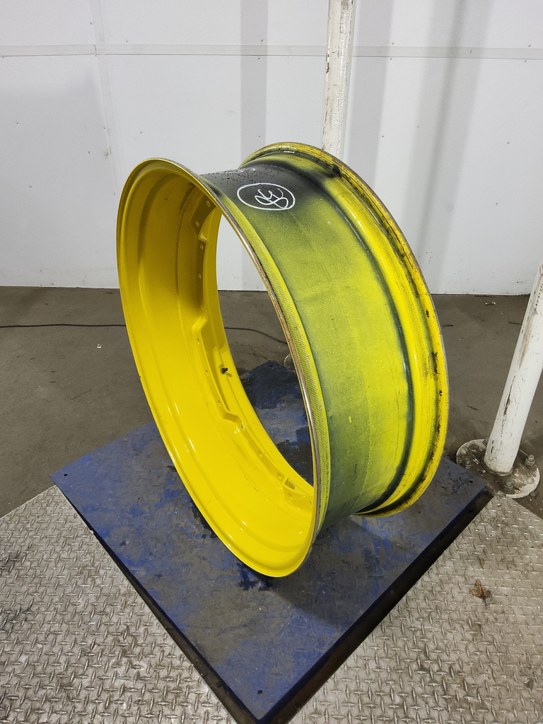 12"W x 38"D, John Deere Yellow 12-Hole Waffle Wheel (Groups of 3 bolts)