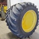 LSW1400/30R46 Goodyear Farm Optitrac R-1W on John Deere Yellow 12-Hole Stub Disc