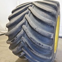 LSW1400/30R46 Goodyear Farm Optitrac R-1W on John Deere Yellow 12-Hole Stub Disc