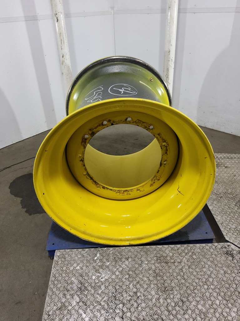 36"W x 32"D, John Deere Yellow 12-Hole Formed Plate