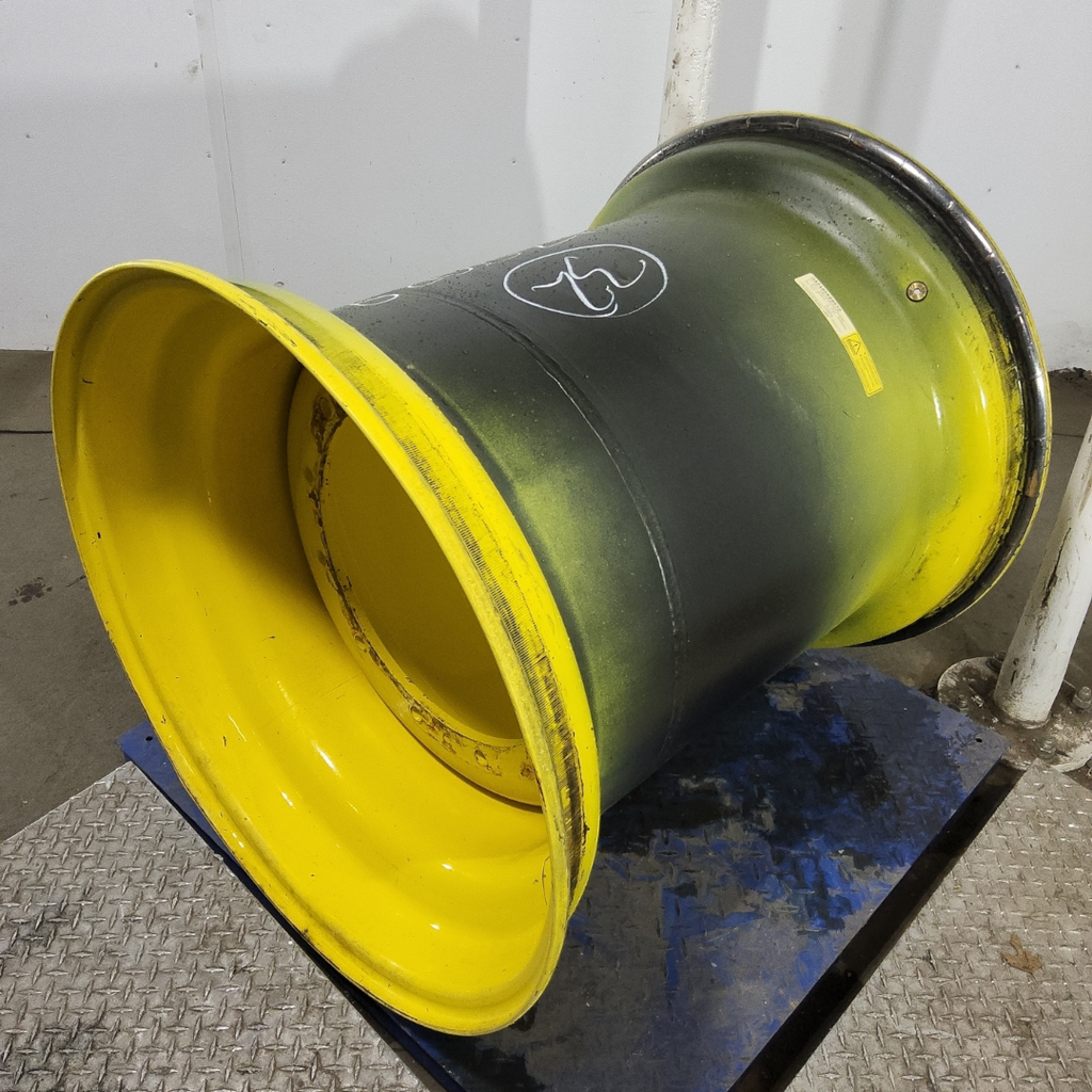 36"W x 32"D, John Deere Yellow 12-Hole Formed Plate