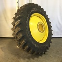480/80R38 Firestone Radial All Traction 23 R-1 on John Deere Yellow 10-Hole Dolly Dual 80%