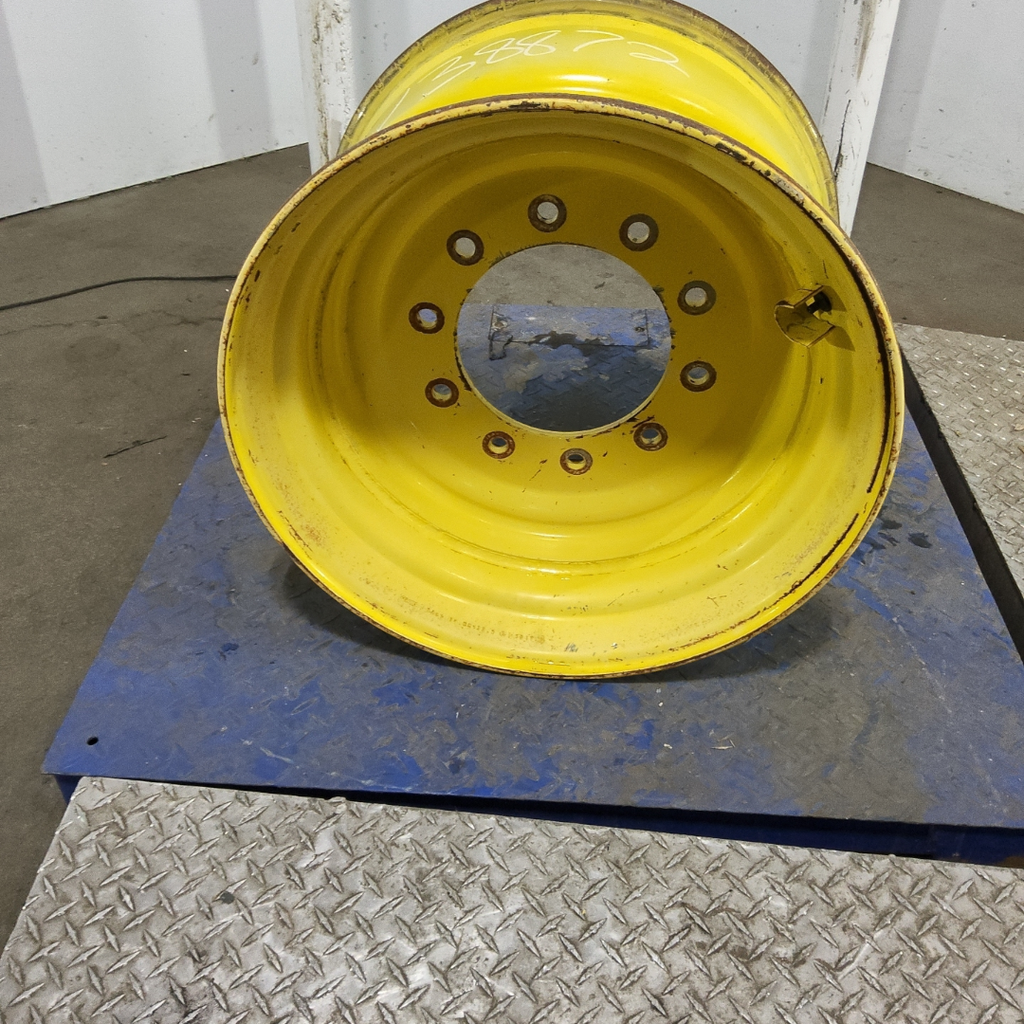 14"W x 22.5"D, John Deere Yellow 10-Hole Formed Plate