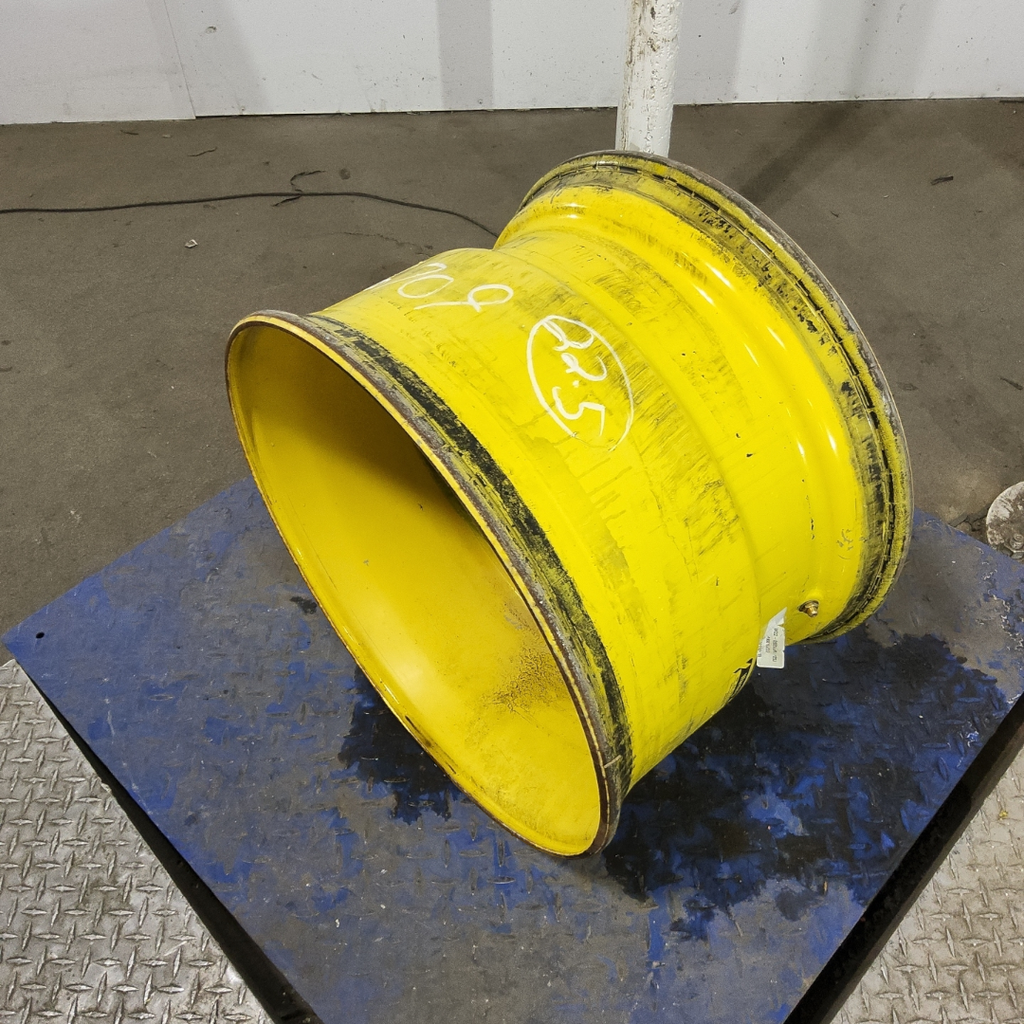 14"W x 22.5"D, John Deere Yellow 10-Hole Formed Plate