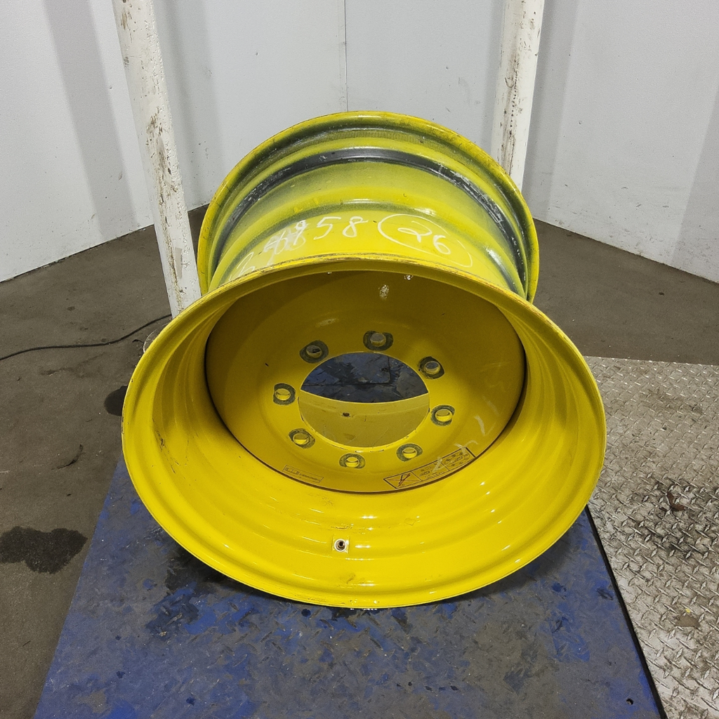 20"W x 26"D, John Deere Yellow 8-Hole Formed Plate