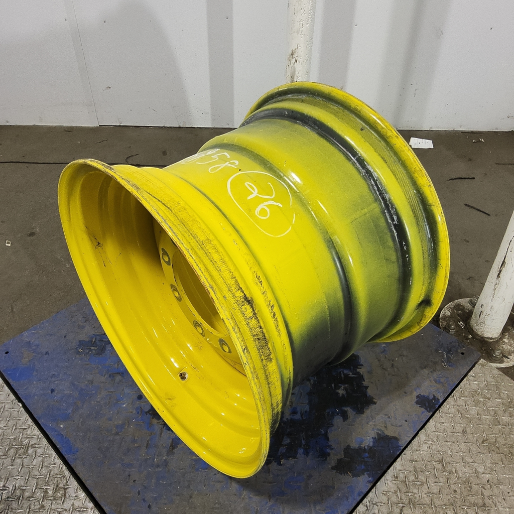 20"W x 26"D, John Deere Yellow 8-Hole Formed Plate