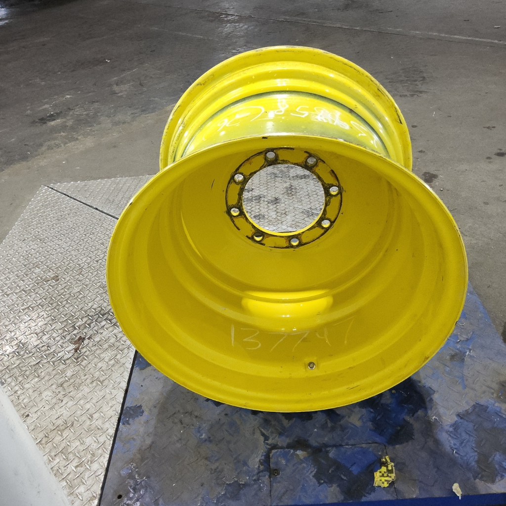 20"W x 26"D, John Deere Yellow 8-Hole Formed Plate