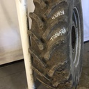 420/85R34 Firestone Radial All Traction DT R-1W on Case IH Silver Mist/Black 12-Hole Waffle Wheel (Groups of 3 bolts) 80%