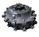 8-Hole Cast Style Center for 36"-38" Rim, Black