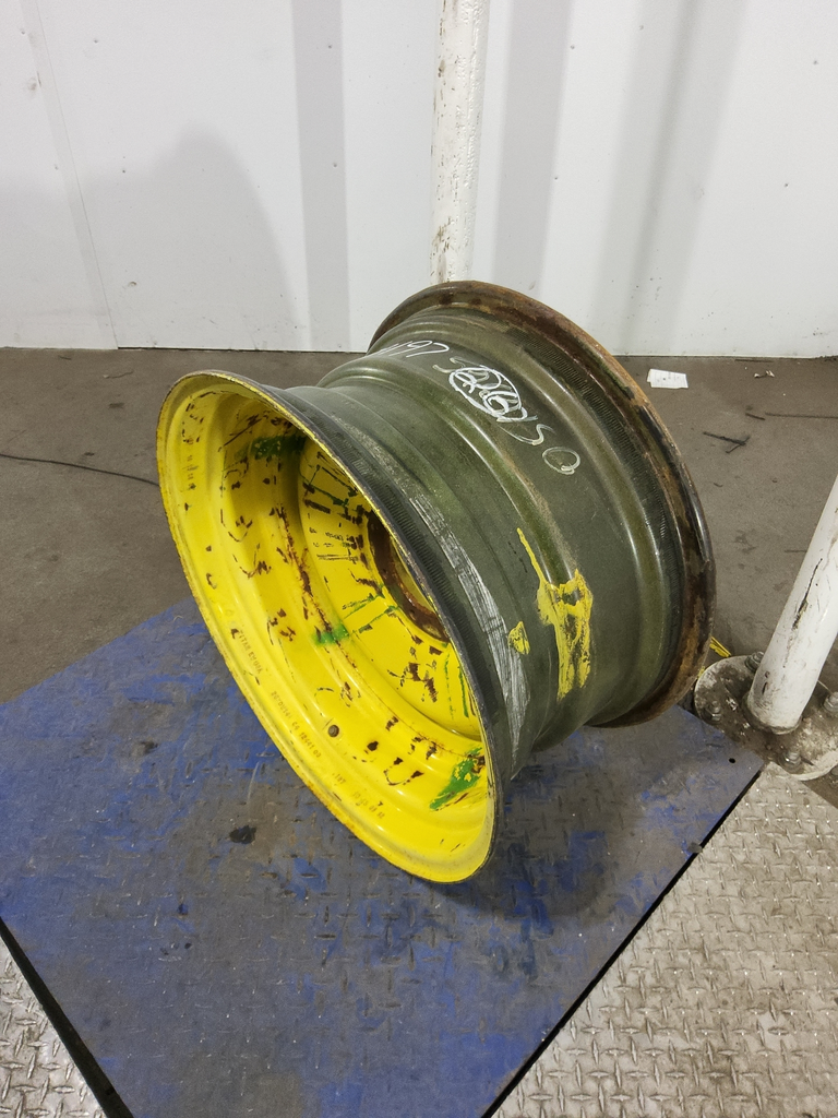 14"W x 26"D, John Deere Yellow 8-Hole Formed Plate