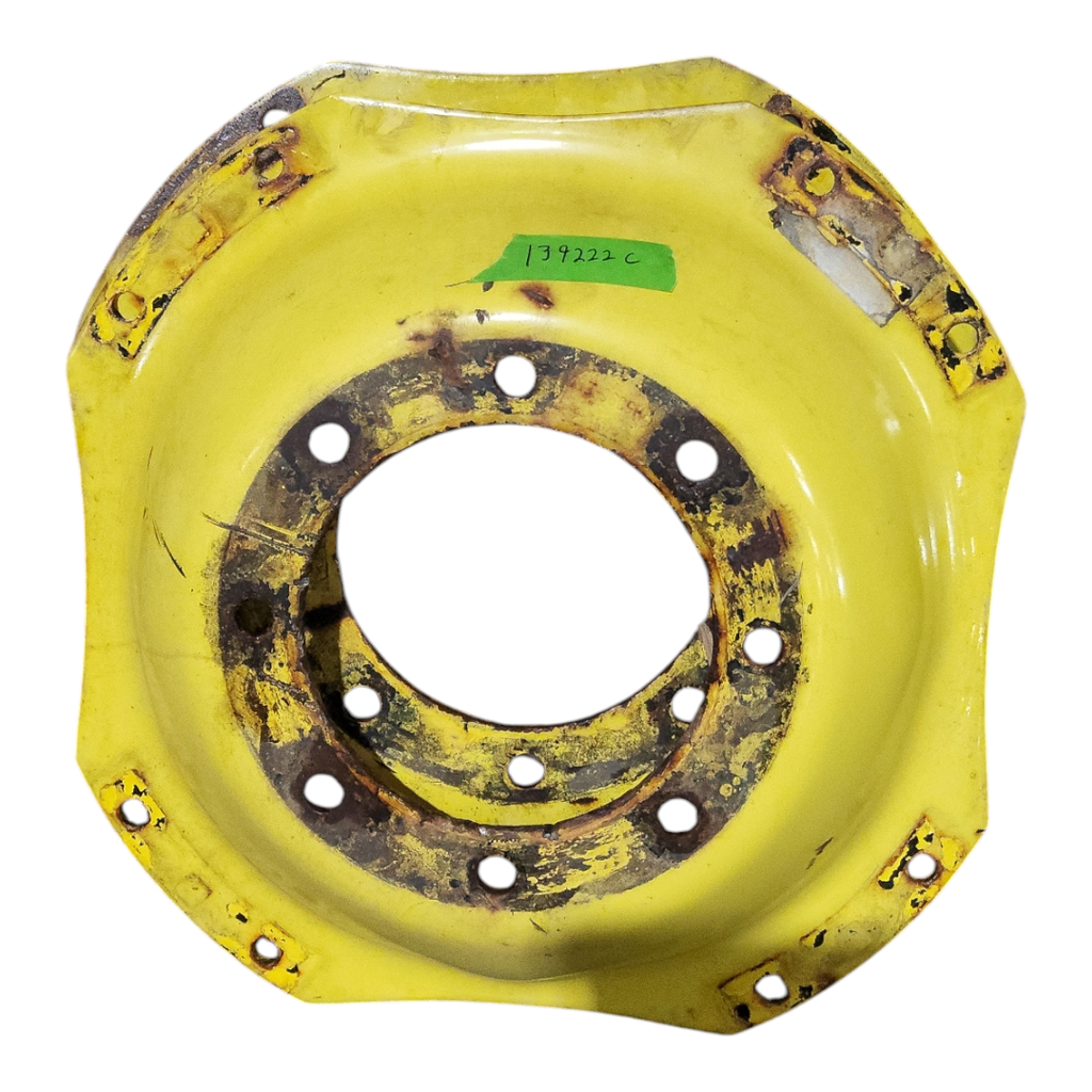 8-Hole Waffle Wheel (Groups of 2 bolts) Center for 28"-30" Rim, John Deere Yellow