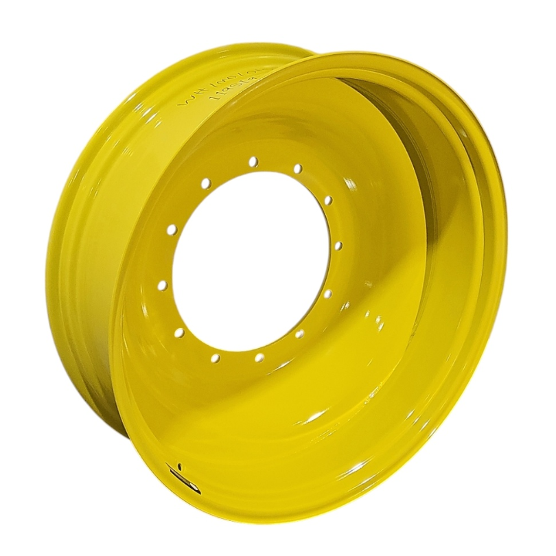 12"W x 38"D, John Deere Yellow 12-Hole Spun Disc