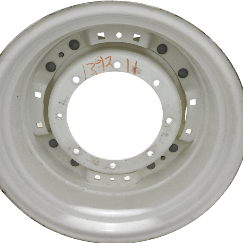 8-Hole Waffle Wheel (Groups of 2 bolts) Center for 24" Rim, New Holland White