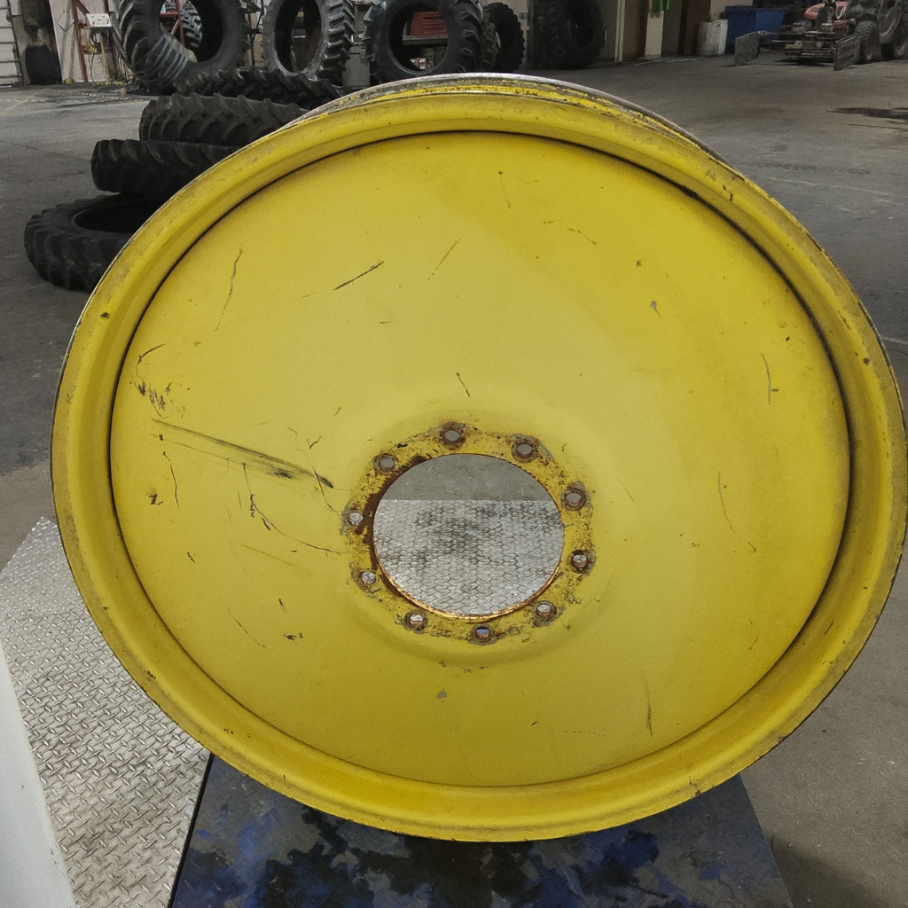 10"W x 46"D, John Deere Yellow 10-Hole Formed Plate Sprayer