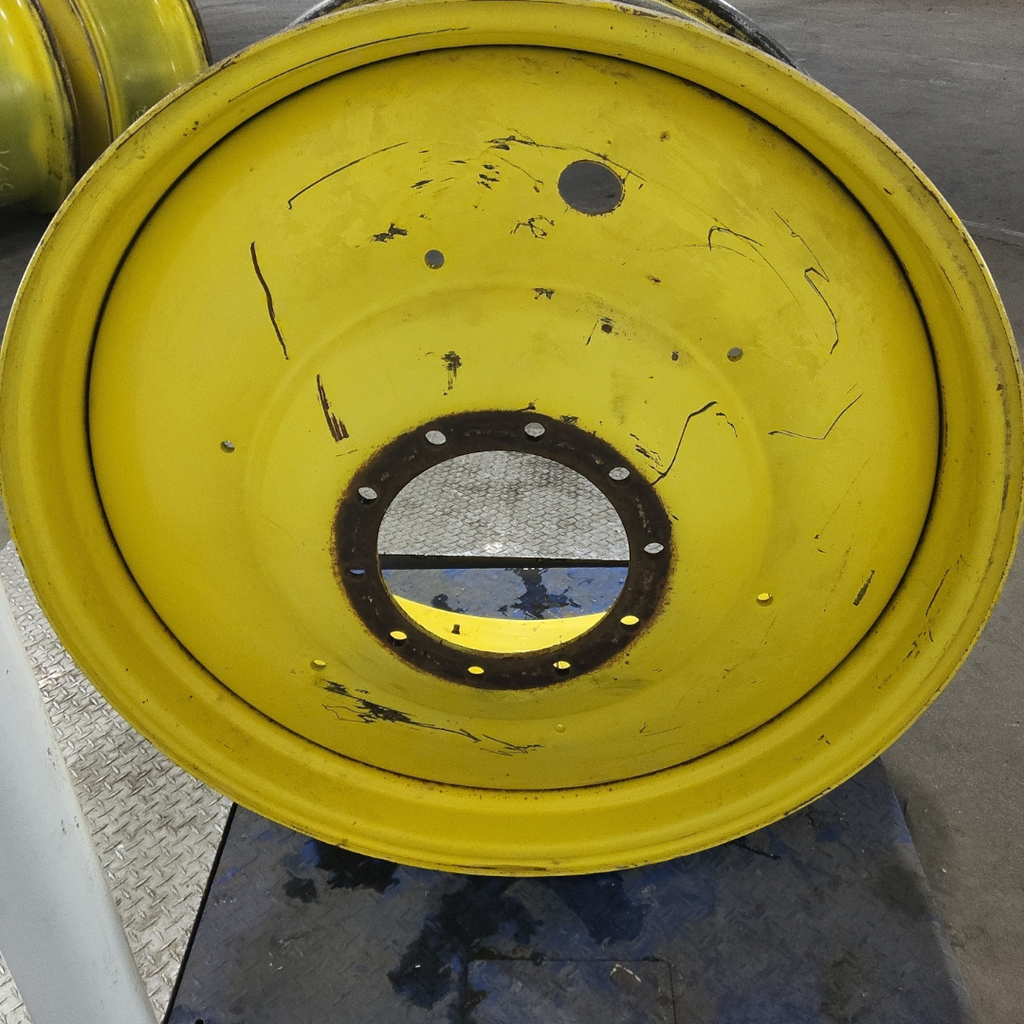 20"W x 42"D, John Deere Yellow 10-Hole Formed Plate