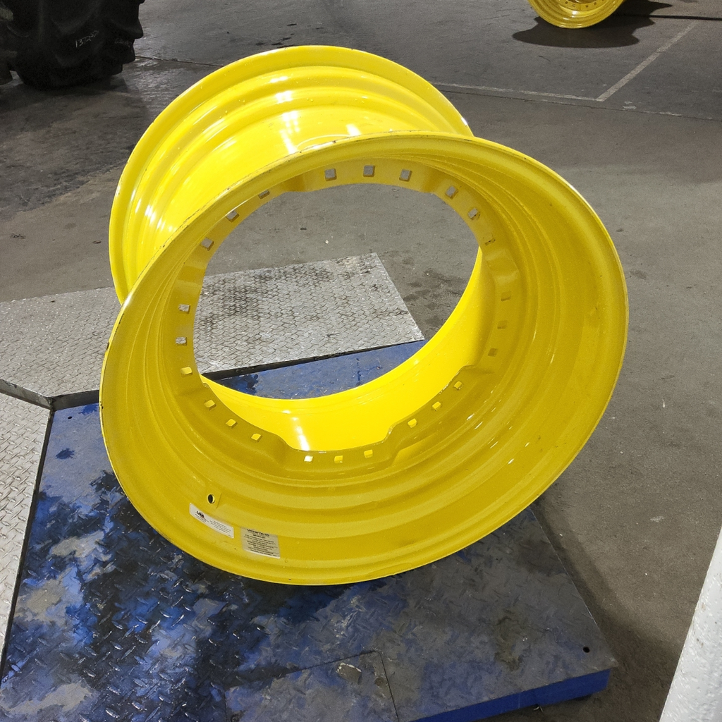 20"W x 30"D, John Deere Yellow 12-Hole Waffle Wheel (Groups of 3 bolts)