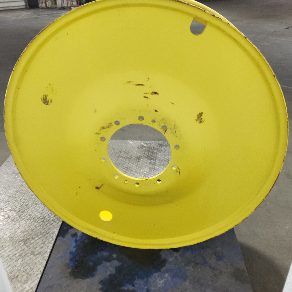 12"W x 46"D, John Deere Yellow 10-Hole Formed Plate