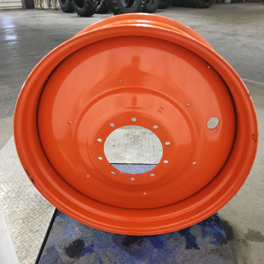 16"W x 42"D, Kubota Orange 10-Hole Formed Plate