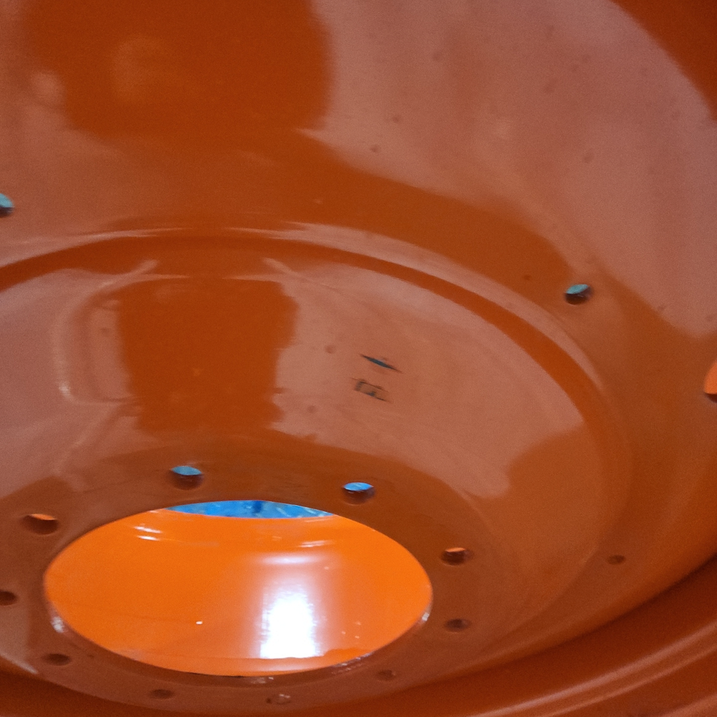 16"W x 42"D, Kubota Orange 10-Hole Formed Plate