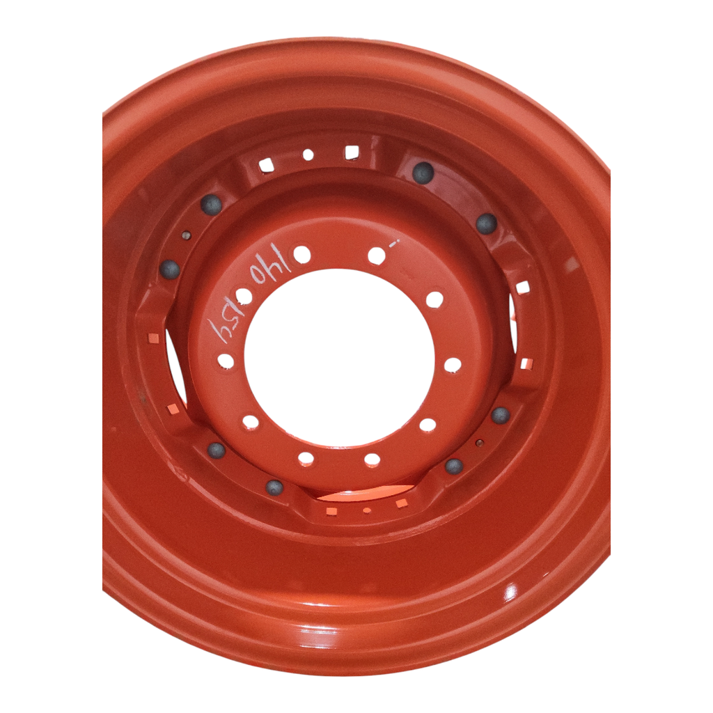 10-Hole Waffle Wheel (Groups of 2 bolts) Center for 28"-30" Rim, Kubota Orange