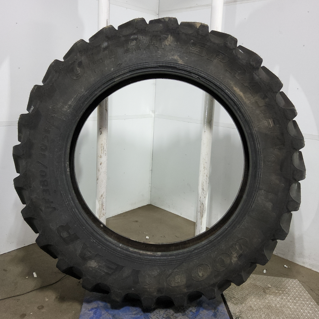 VF380/105R50 Goodyear Farm Ultra Sprayer R-1 179D 99%