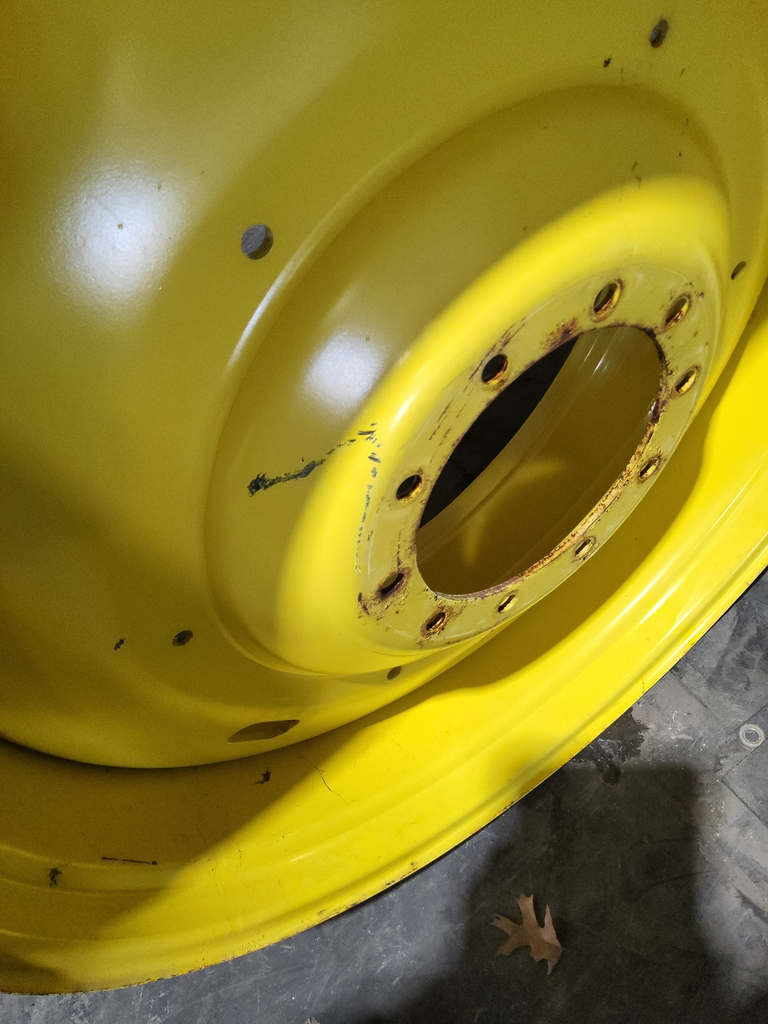 16"W x 42"D, John Deere Yellow 10-Hole Formed Plate