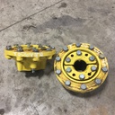 10-Hole Wedg-Lok OE Style, 3.625" (92.075mm) axle, John Deere Yellow