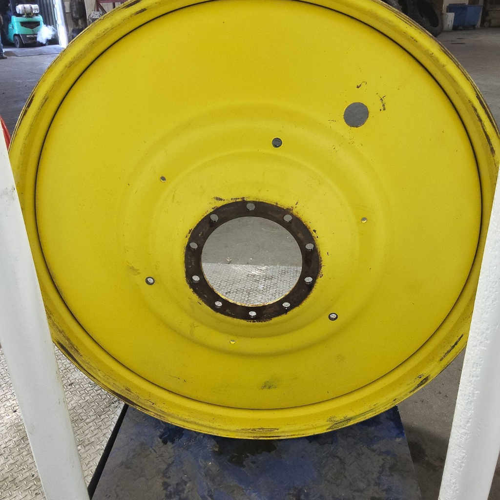 12"W x 54"D, John Deere Yellow 10-Hole Formed Plate