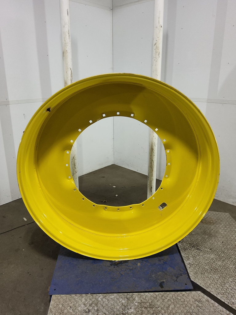 12"W x 54"D, John Deere Yellow 12-Hole Waffle Wheel (Groups of 3 bolts)