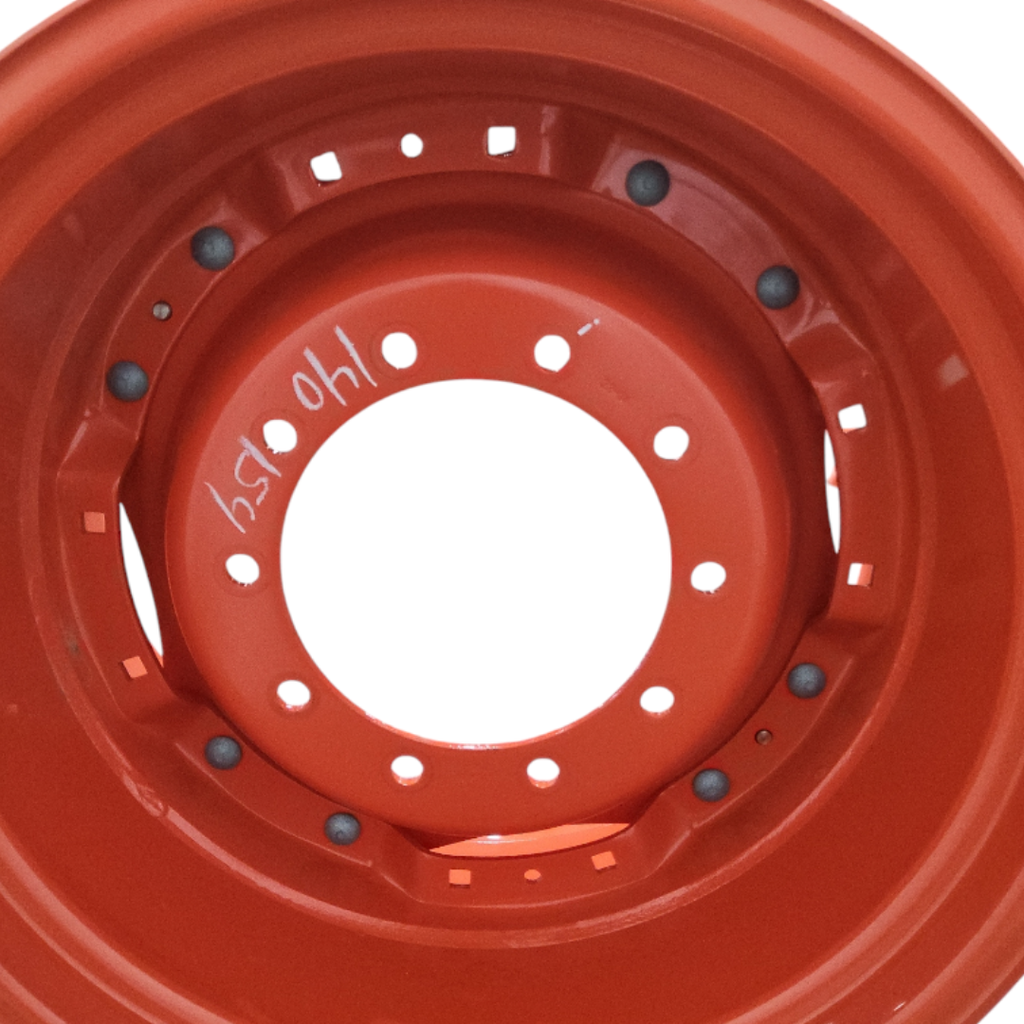 10-Hole Waffle Wheel (Groups of 2 bolts) Center for 28"-30" Rim, Kubota Orange