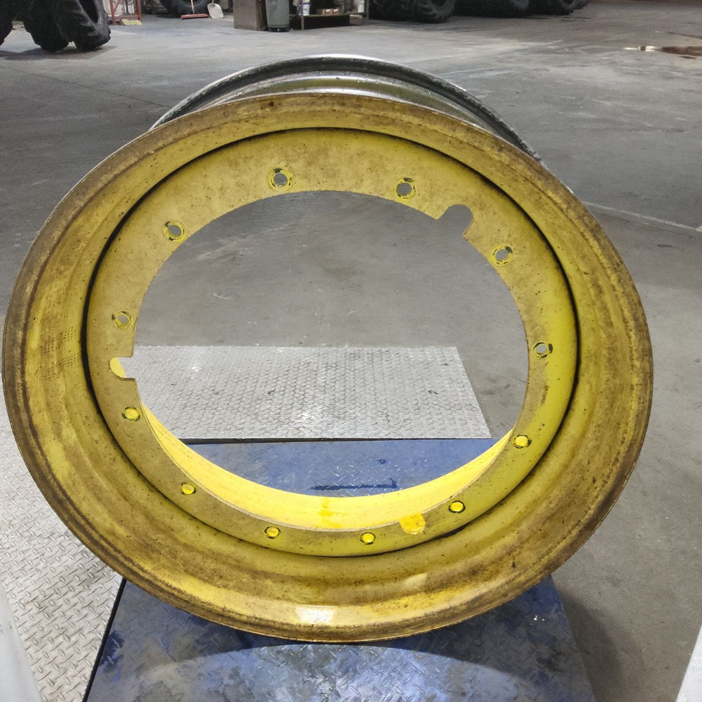 16"W x 42"D, John Deere Yellow 12-Hole Stub Disc