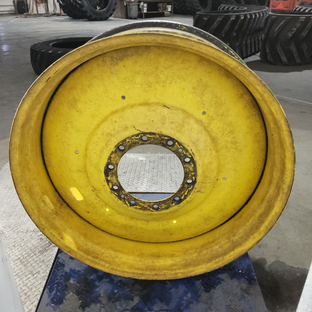 16"W x 42"D, John Deere Yellow 10-Hole Formed Plate